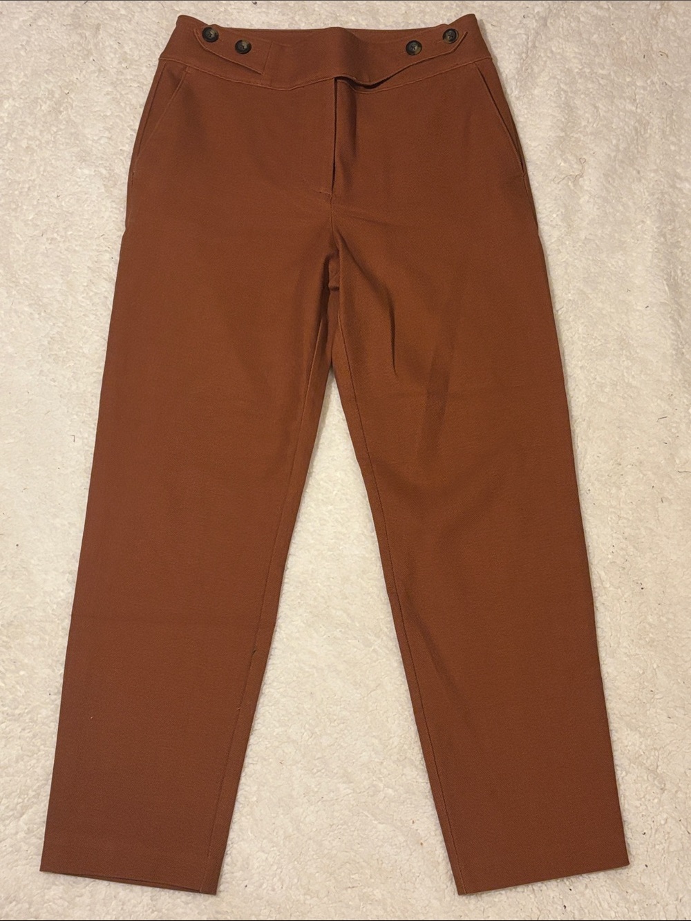 Boden Burnt Orange cropped straight leg high rise 8R